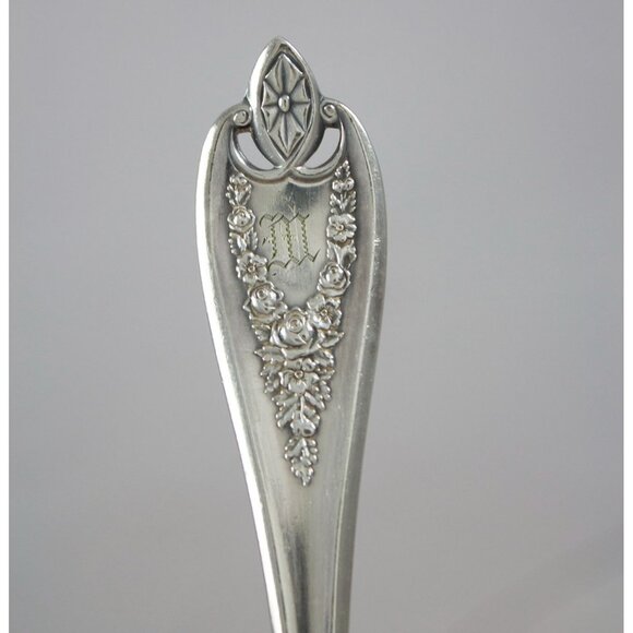 Rogers Bros XS Triple Silverplate Old Colony Serving/Tablespoons Lot of 5 Mono - Picture 4 of 13